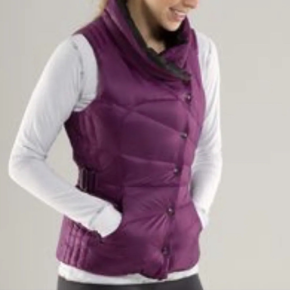Tomy Hilfiger Plum Snow Ski Camp Women's Puffer Vest Size M